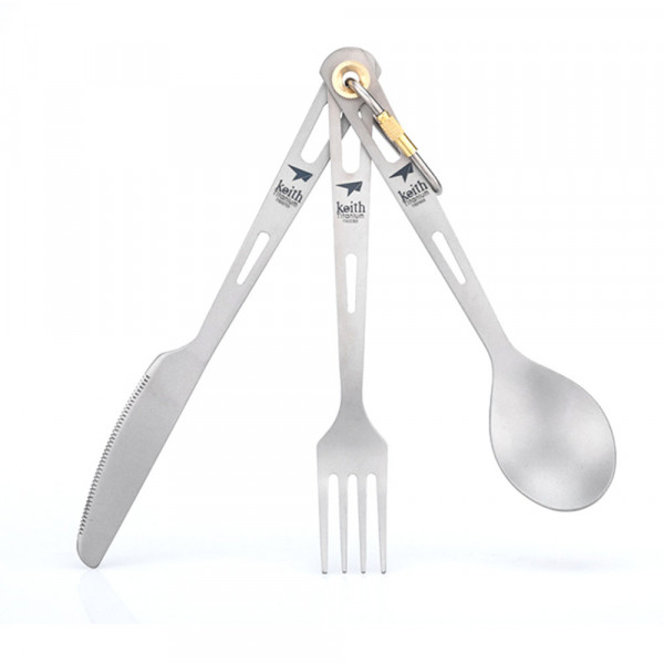 3-Piece Titanium Cutlery Set